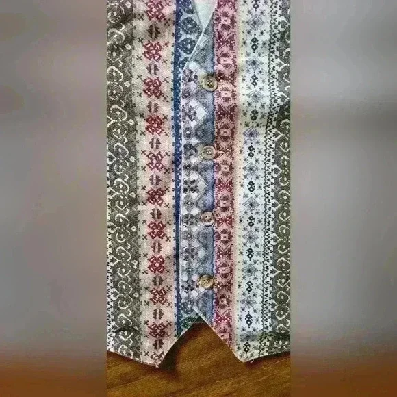 Vintage Vivaldi Jeanswewr Button Down Vest - Picture 6 of 6